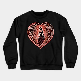 Woman Art Heart Lakshmi Crewneck Sweatshirt